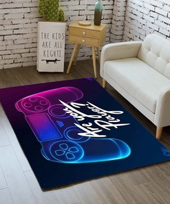 3D Gamer Carpet for Area Rugs - Printed Gamepad Mat for Living Room and Bedroom