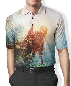 3D Hand Of God Full-Print Polo T-Shirt Fashion Brand Trendy Pod All Over Print 3D Shirt5404