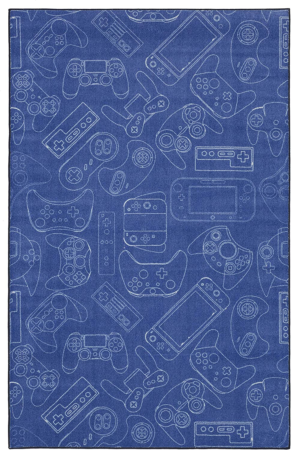 3D Printed Game Gamepad Black Carpets, Gaming Rug for Kids Boy - Image 3