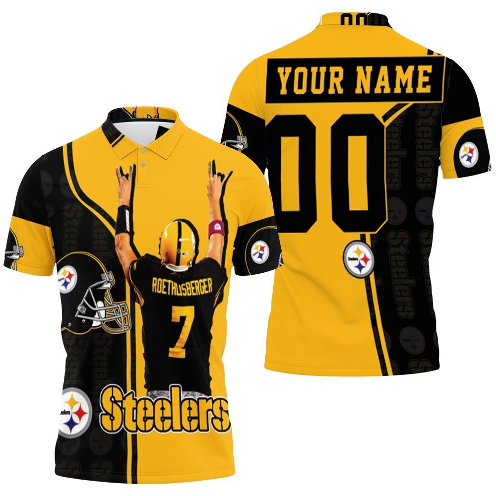 7 Ben Roethlisberger 7 Pittsburgh Steelers Great Player 2020 Nfl Season Personalized Polo Shirt All-Over Print