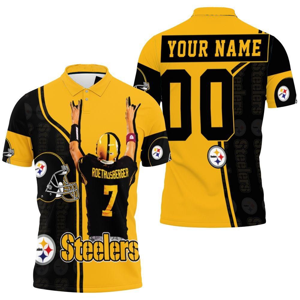 7 Ben Roethlisberger 7 Pittsburgh Steelers Personalized Great Player 2020 Nfl Personalized Polo Shirt