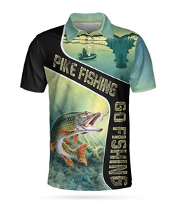 A Day Without Fishing 3D Short Sleeve Polo Shirt For Golf