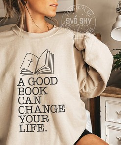 A Good Book Can Change Your Life Christian T-Shirt with Scripture and Spirituality Design