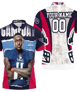 A.J.Brown 11 Tennessee Titans Afc South Division Super Bowl 2021 Personalized Polo Shirt