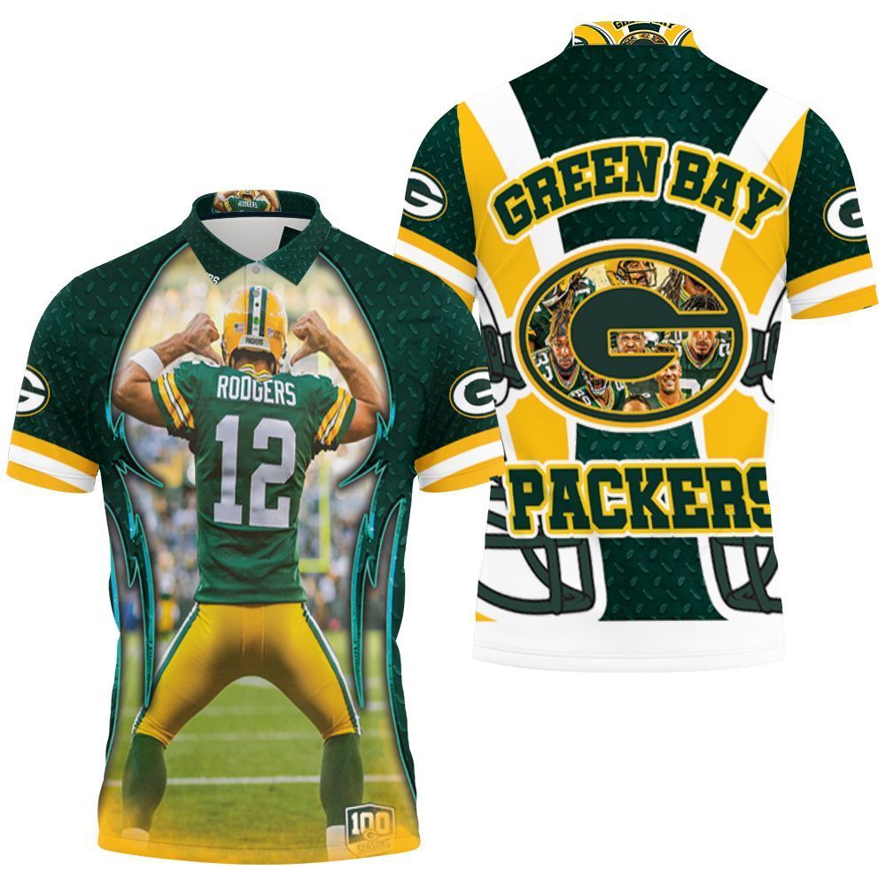 Aaron Charles Rodgers 12 Green Bay Packers Nfc North Division Champions Super Bowl 2021 3D Polo Shirt