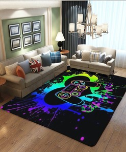 Add a Personalized Touch with Game Area Rugs with 3D Gamer Carpet Decor