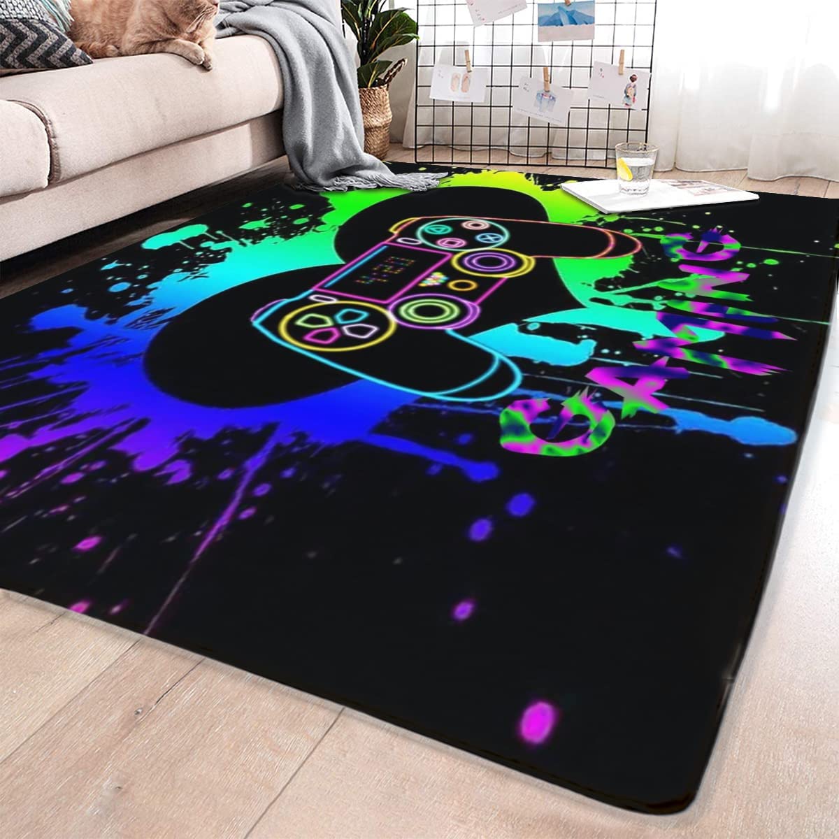 Add a Personalized Touch with Game Area Rugs with 3D Gamer Carpet Decor - Image 2