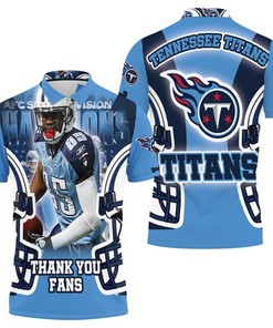 Adoree Jackson 25 Tennessee Titans Super Bowl 2021 Afc South Division 3D Polo Shirt