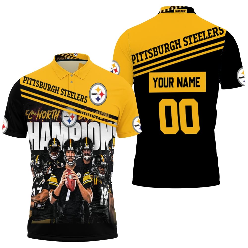 Afc North Division Champions Pittsburgh Steelers 2020 Great Players Personalized Polo Shirt