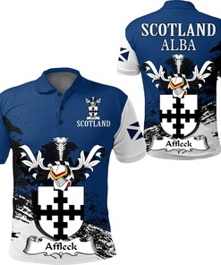 Affleck Scottish Family Crest Scotland Special Polo Shirt - Golf Shirt