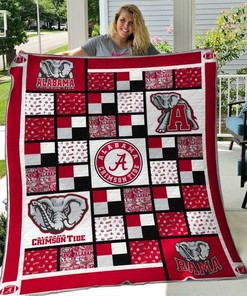 Alabama Crimson Tide Personalized Quilt Bedding Set Blanket - Perfect for Family Gifts and Bedroom Decor
