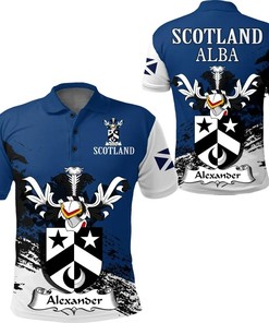 Alexander Scottish Family Crest Scotland Special Polo Shirt - Golf Shirt