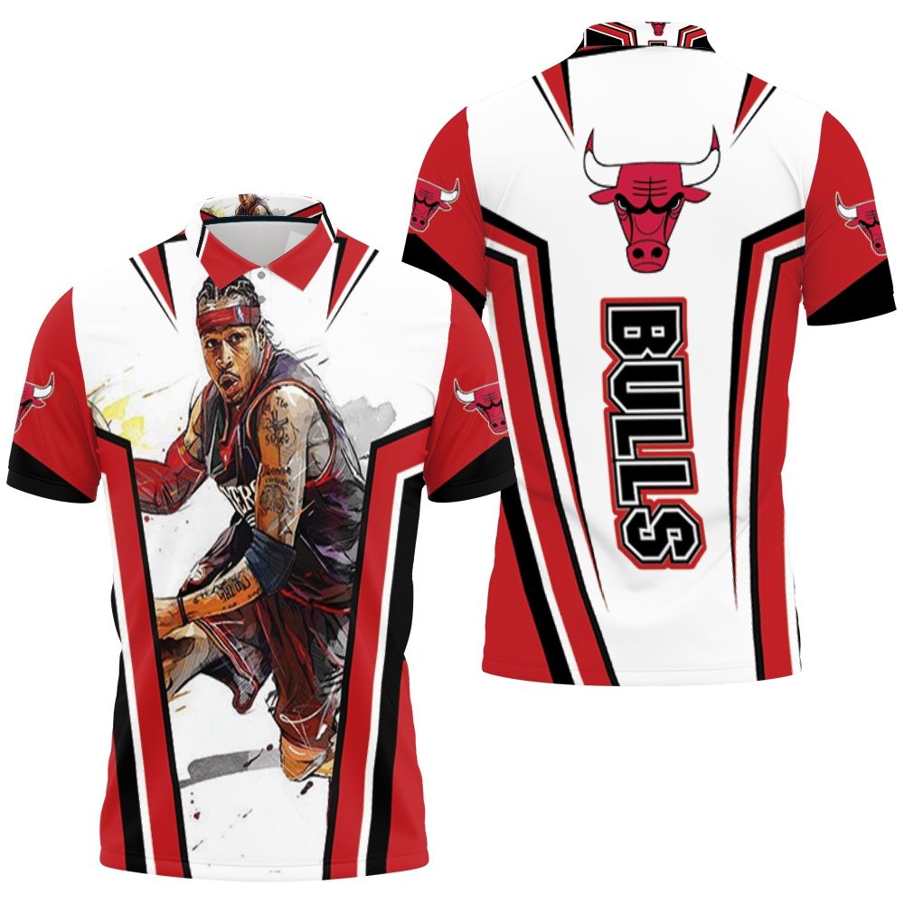 Allen Iverson Chicago Bulls Nba Polo Shirt