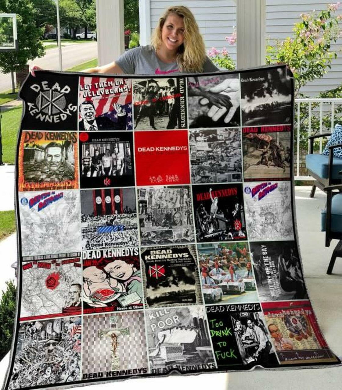 Alternative Rock Fans' Delight - Personalized Quilt Bedding Set