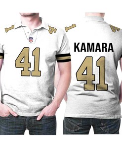 Alvin Kamara 41 New Orleans Saints Legend Nfl 3D Printed Gift For Alvin Kamara Fan Polo Shirt