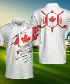 Amazing Crack Canadian Golf Player Polo Shirt