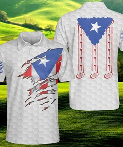 Amazing Crack Puerto Rico Golf Player Polo Shirt