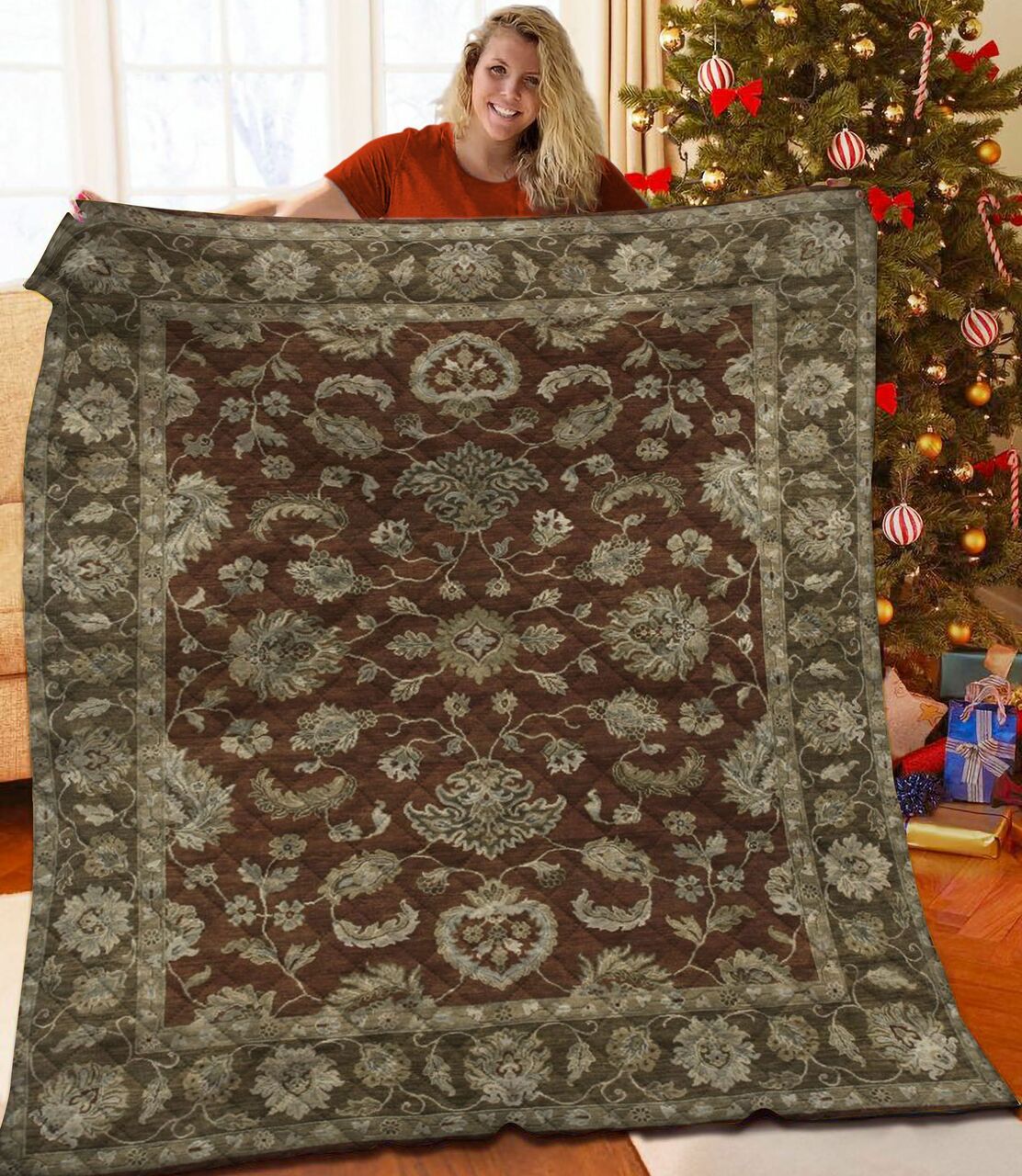 Amer S Oasi Quilt Bed Set Blanket, Ideal for Home Decoration and Family Gifts