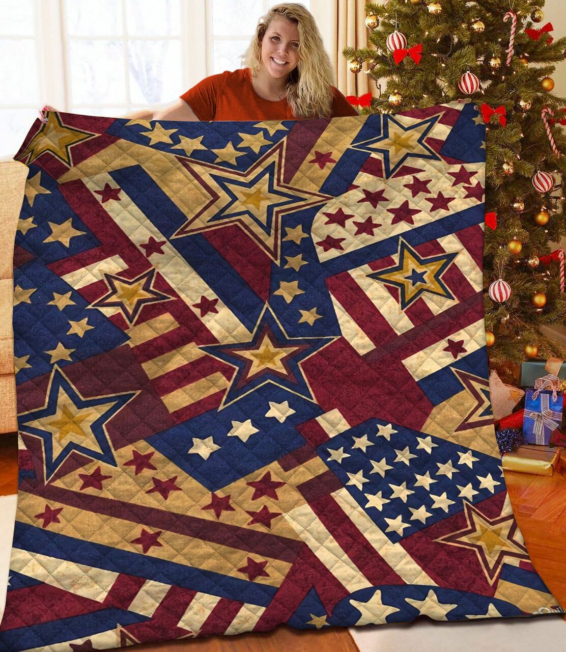 American Quilt Bedding Set Bedroom Decor for Family
