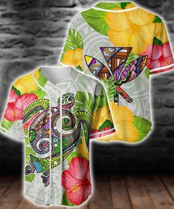 American Samoa Polo Shirt Fall In The Wave Polynesian Baseball Jersey Shirt