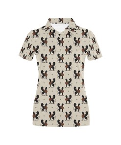 Ancient Greek Print Design Women's Polo Shirt A4