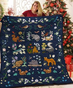 Animal Quilt Blanket Bedding Set Bedroom Decor, Gifts for Family