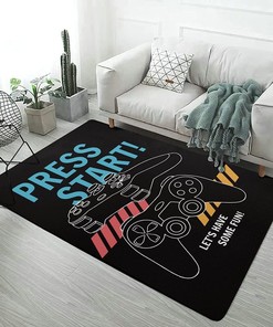 Anti-Slip Gaming Carpet Door Mat with Video Game Controller Design