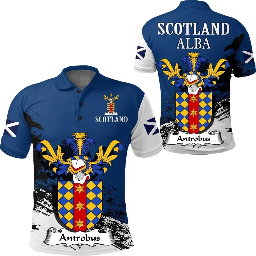 Antrobus Scottish Family Crest Scotland Special Polo Shirt - Golf Shirt