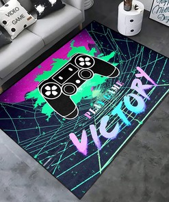 Applies to Teens for Girls Kids Room Crystal Velvet Gamer Rug Indoor Floor Sofa Rugs