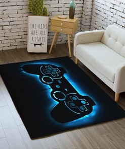 Area Rugs 3D Gamer Carpet - Decor Printed Gamepad Mat for Living Room and Bedroom