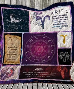 Aries They Have A Very Secret Side Of Them Quilt Bedding Set Bedroom Decor, Gifts for Family