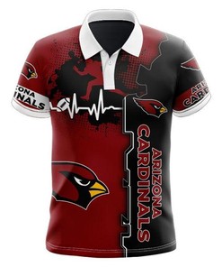 Arizona Cardinals Beating Curve Polo Shirt