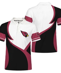 Arizona Cardinals Button Up Polo Shirt
