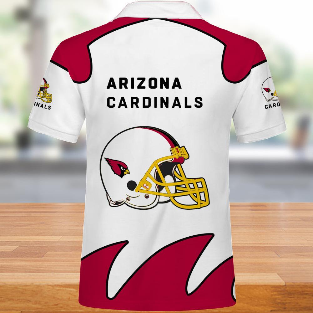 Arizona Cardinals Polo Shirts White - Image 2