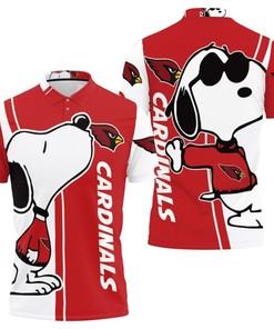 Arizona Cardinals Snoopy Lover 3D Printed Polo Shirt
