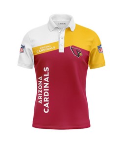 Arizona Cardinals Women's Button Up Polo Shirt