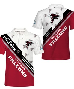Atlanta Falcons Button Up Polo Shirt