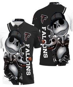 Atlanta Falcons Jack Skellington And Zero Polo Shirt