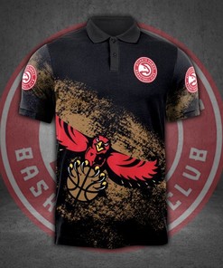 Atlanta Hawks 3D Polo Shirt