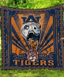 Auburn Tigers Quilt Blanket Bedding Set Personalized for Home Decoration and Family Gifts