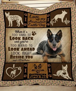 Australian Cattle Dog Planket Personalized Quilt Blanket Bedding Set, Great for Home Decoration and Gifts for Family