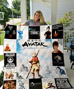 Avatar: The Last Airbender Quilt Blanket Bedding Set Perfect for Bedroom Decor and Family Gifts
