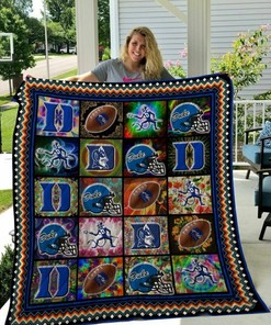 Awesome Depaul Blue Demons Quilt Bedding Set Blanket - Suitable for Home Decoration and Gifts for Fans