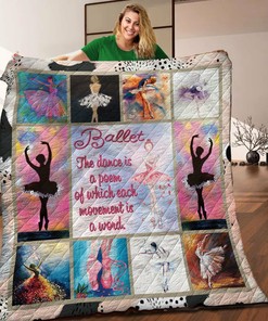 Ballet Personalized Quilt Bedding Set - Great for Bedroom Decor and Family Gifts