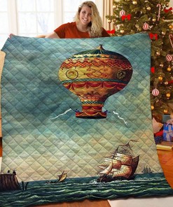 Balloon Quilt Bedding Set Bedroom Decor, Gifts for Family