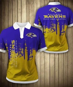Baltimore Ravens 3D Polo Shirt