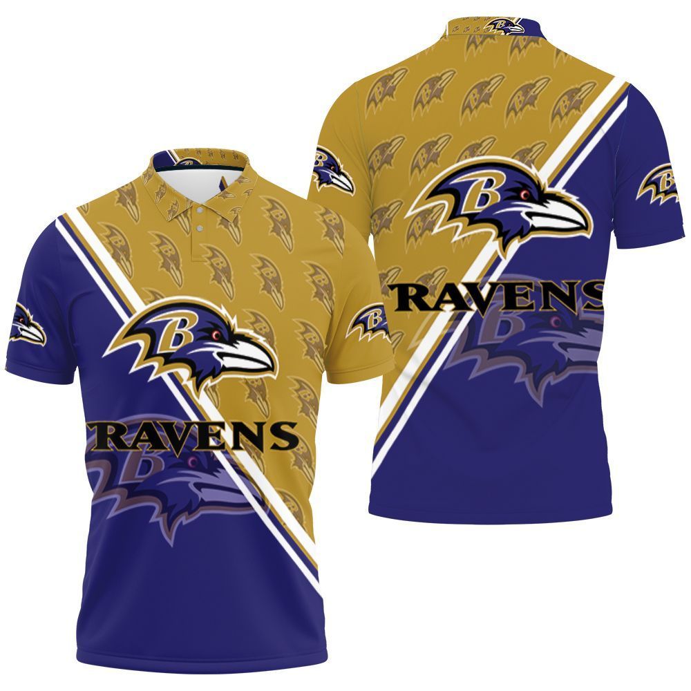 Baltimore Ravens 3D Polo Shirt Gifts for Fans