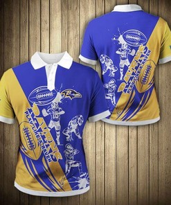 Baltimore Ravens Casual 3D Polo Shirt