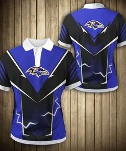 Baltimore Ravens Flame Polo Shirt