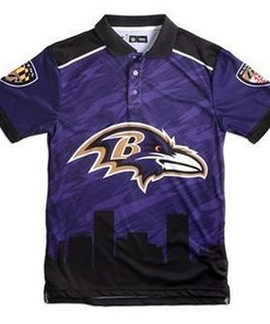 Baltimore Ravens Thematic Polyester Polo Shirt 3D All Over Print Shirt3780